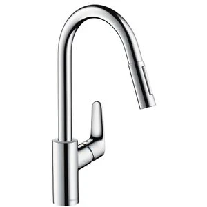 Hansgrohe Focus M41 eengreepskeukenmengkraan - chroom - met uittrekbare vaatdouche 31815000