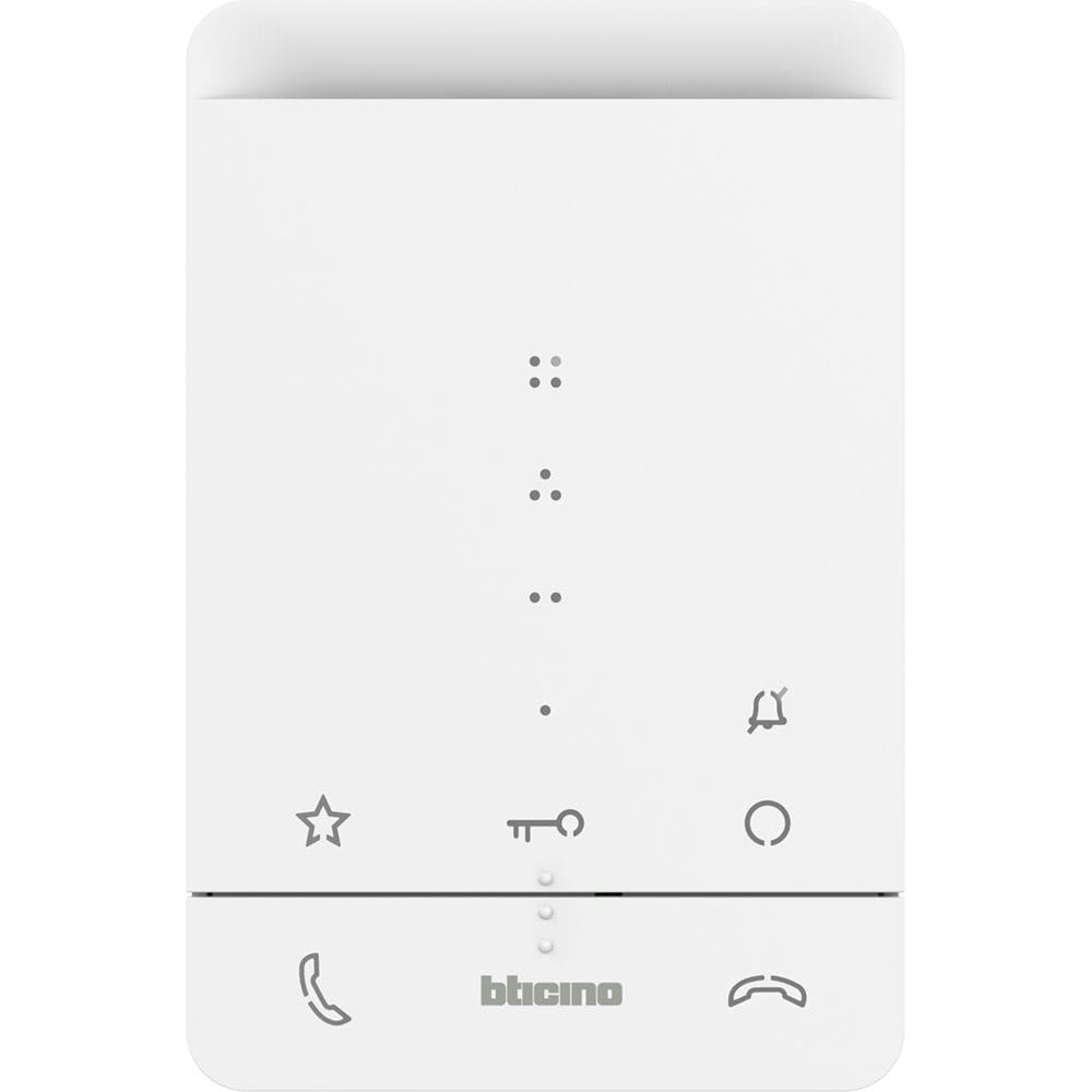 BTICINO Videoparlofonie - binnenpost Classe100A16E audio handenvrij kleur wit 344282