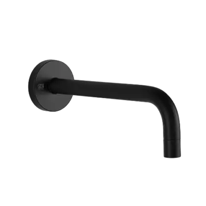 Gessi Tortona uitloop vr wastafel zwart mat 240mm 38783#299