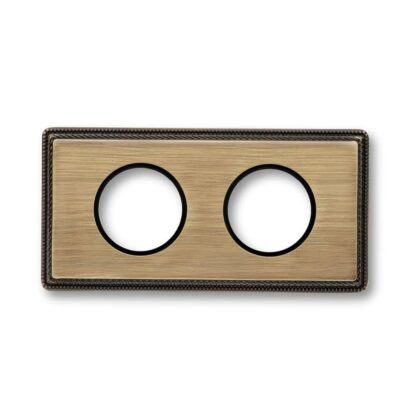 Fontini Venezia afdekplaat 2 modules brons 39.802.53.2