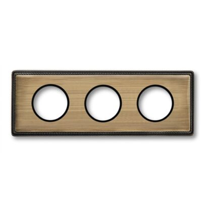 Fontini Venezia afdekplaat 3 modules brons 39.803.53.2