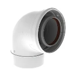 Burgerhout Twinsafe concentrisch PP/alu bocht 90° MF 80/125 mm 40.047.08.85