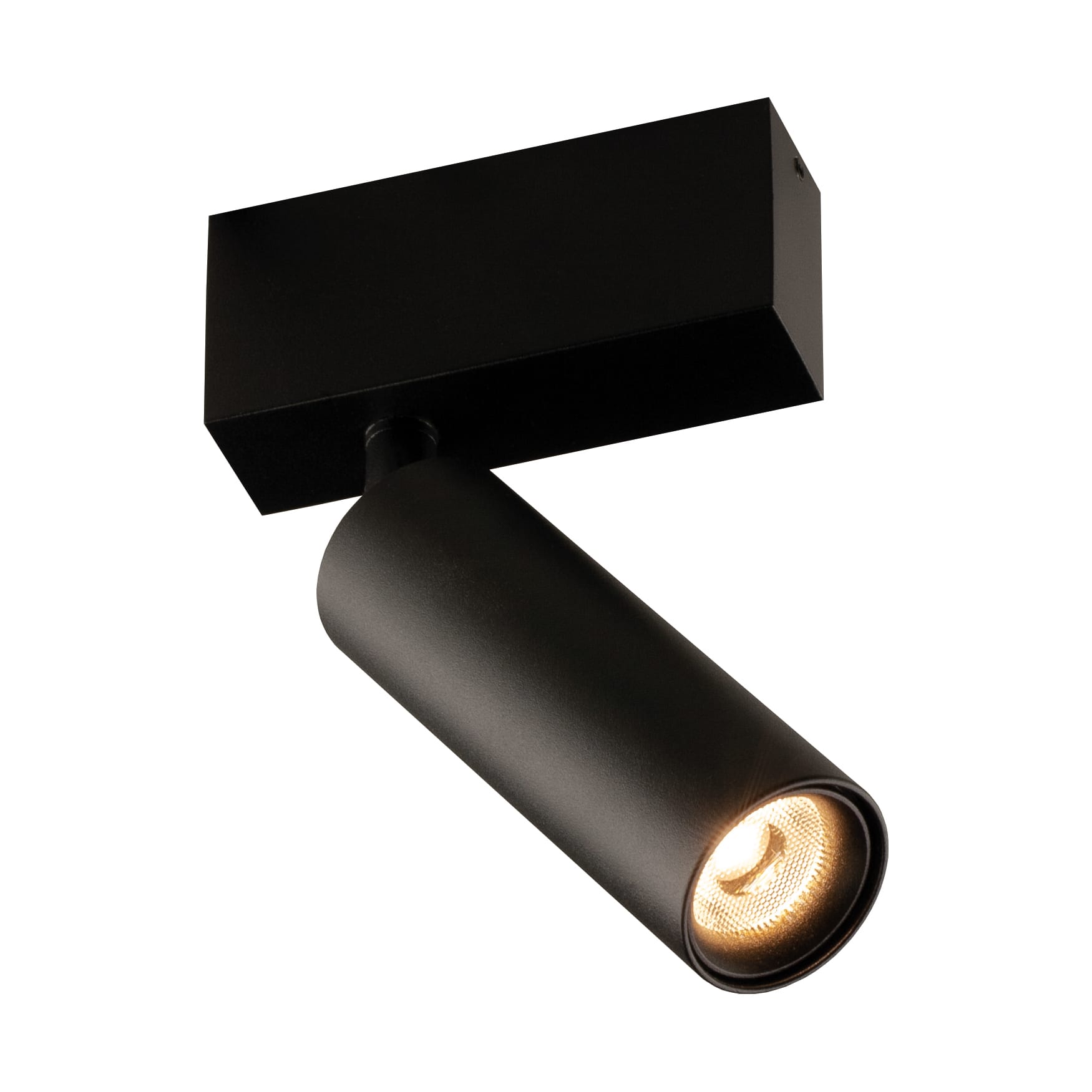 FANTASIA Lopal spot - 1x 4W AC COB LED - 2700K - 1x 360lm - dimbaar - zwart 4014360