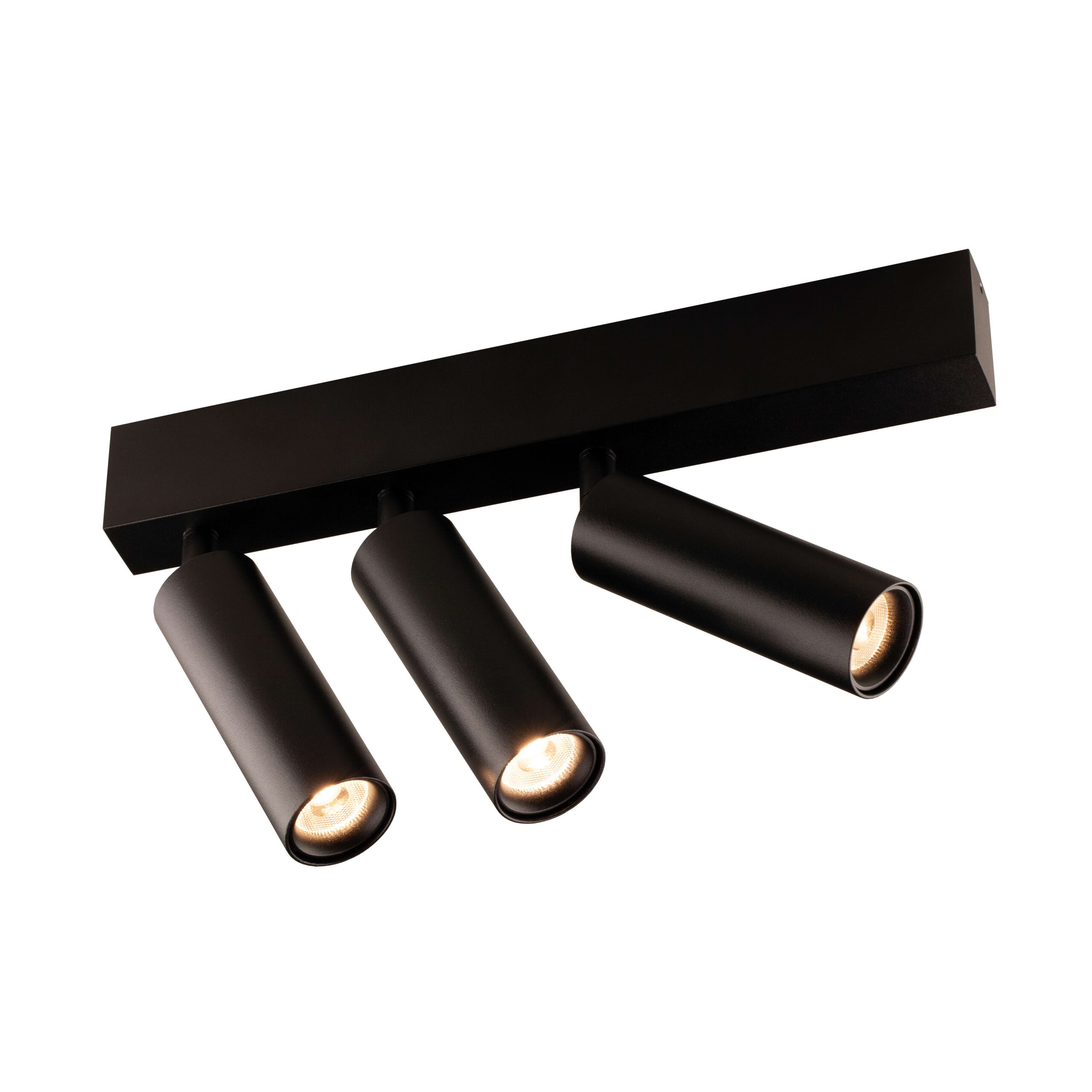 FANTASIA Lopal spot - 3x 4W AC COB LED - 2700K - 3x 360lm - dimbaar - zwart 4014362