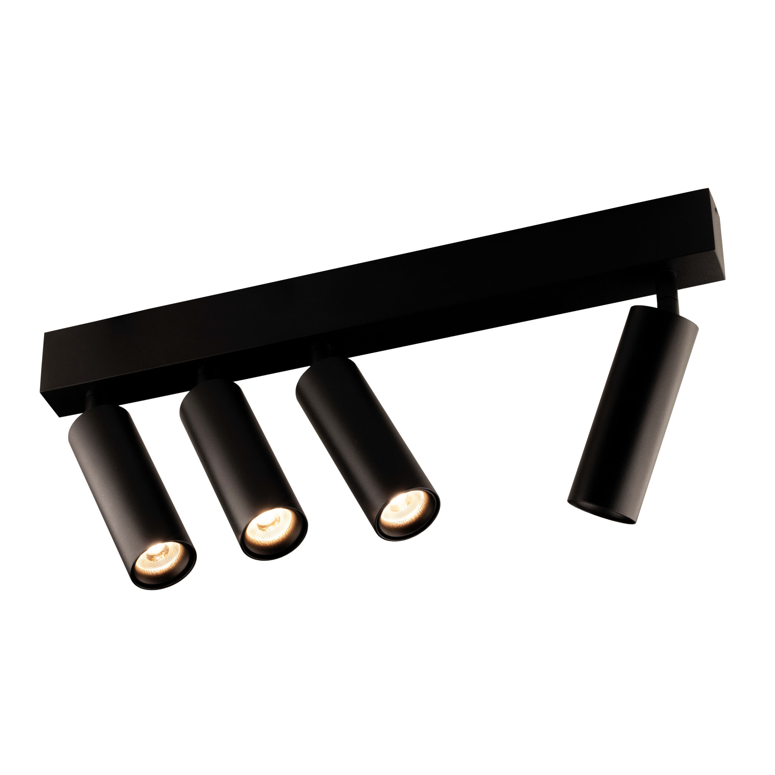 FANTASIA Lopal spot - 4x 4W AC COB LED - 2700K - 4x 360lm - dimbaar - zwart 4014363