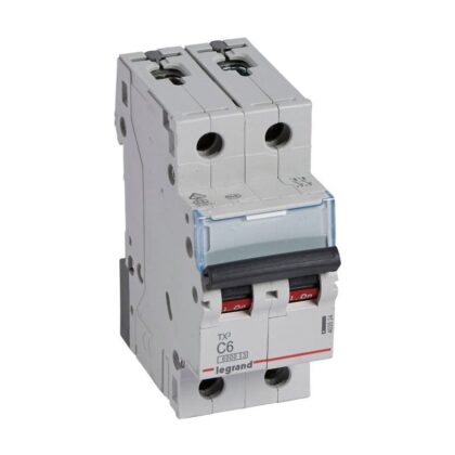 LEGRAND Automaat TX³ 6000A/6kA 2P C06 230/400V - 2 modules 403524