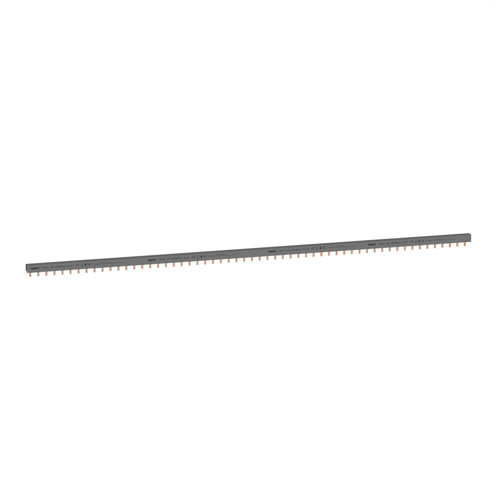 LEGRAND Rail met tanden 3p - 19 app. 57 modules - 16 mm² 404952