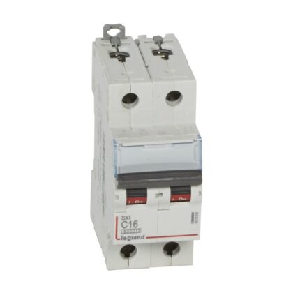 LEGRAND Automaat DX³ 6000A/10kA 2P C16 400V 2 modules 407800