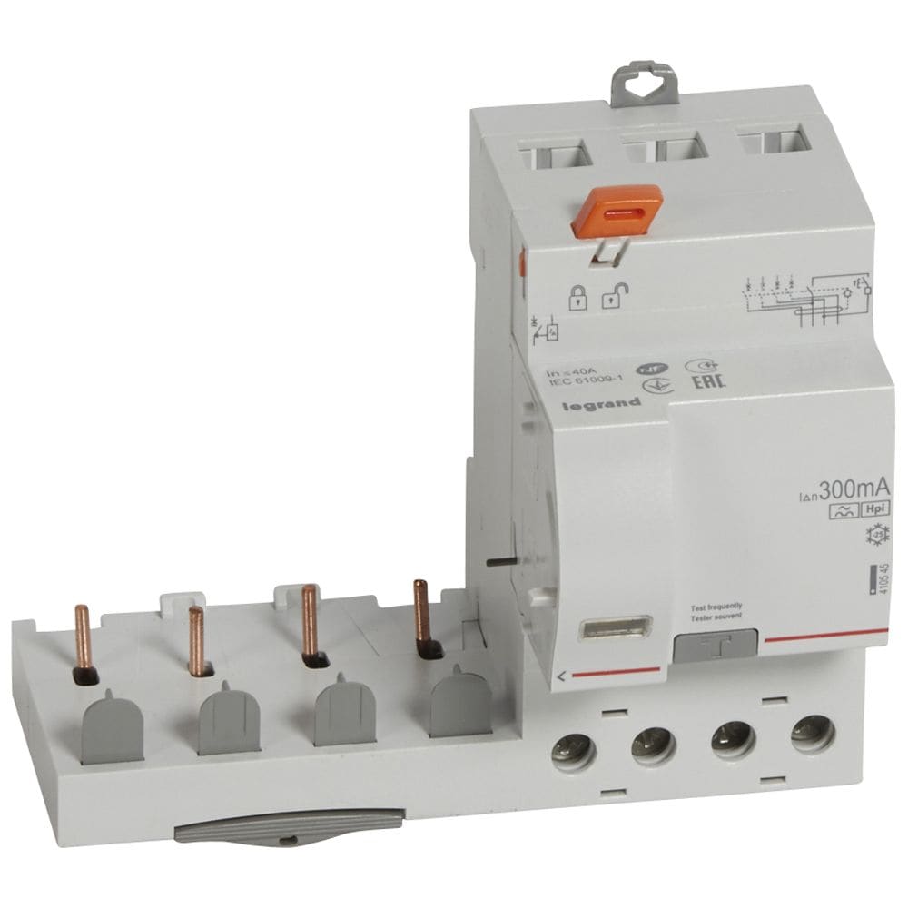 LEGRAND Kdb DX³ 4P 40A Hpi 300mA 400V 3mo 1mod/p 410545