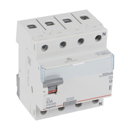 LEGRAND Differentieelschakelaar TX³ 4P 300mA 63A Type A - 4 modules 411943