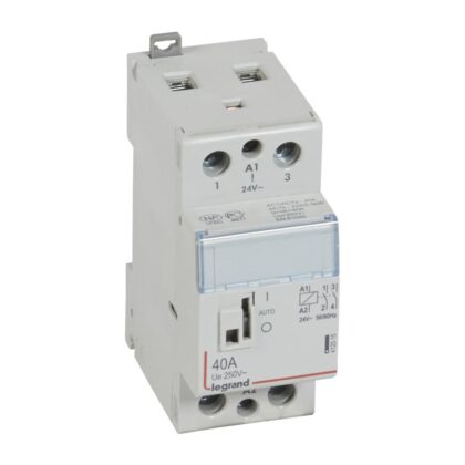 LEGRAND Vermogenscontactor 40A - 2P - 24V - MAN - 2NO 412515