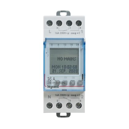 LEGRAND Schakelklok week/astro 2k. BLE 2 mod - digitaal AlphaRex³ 412724