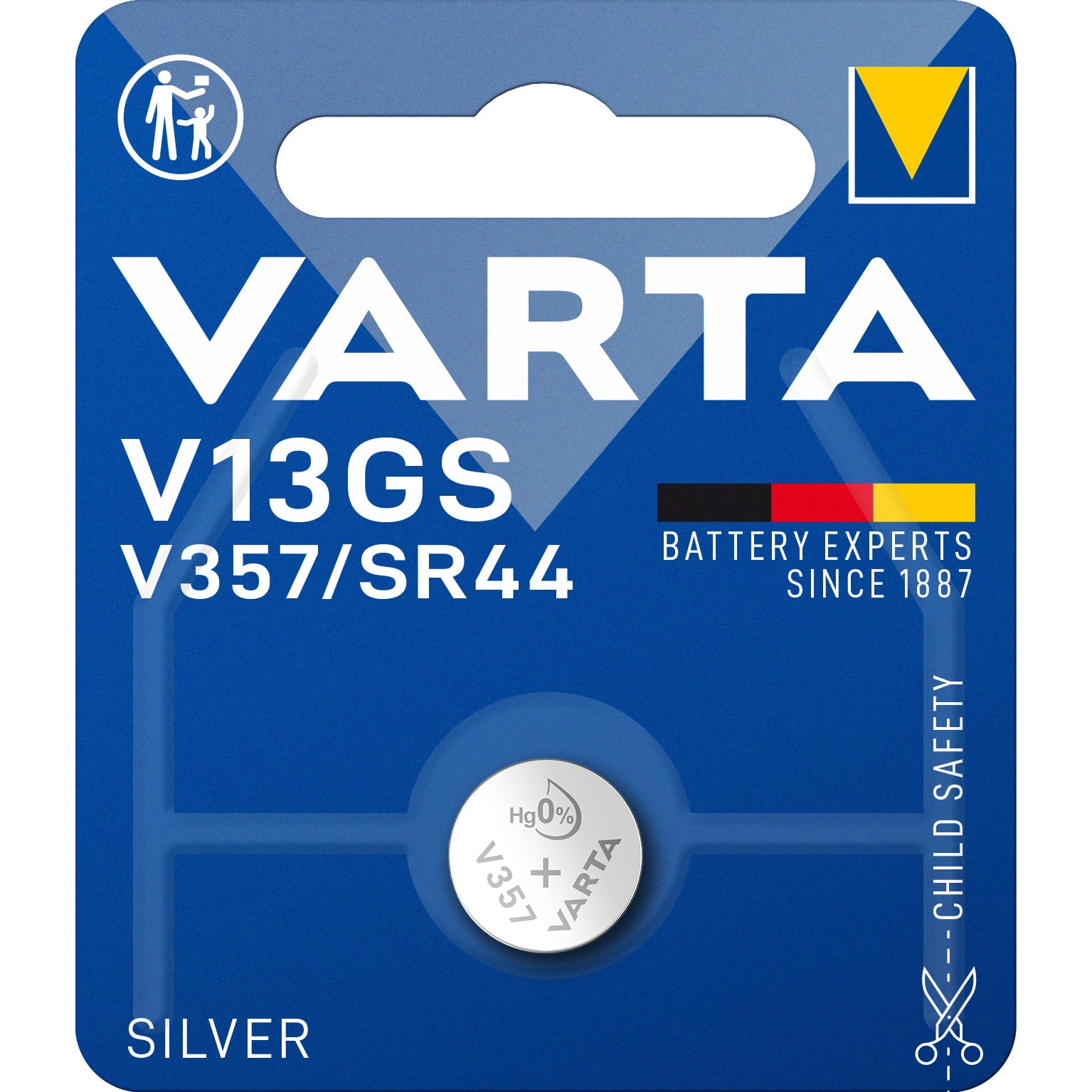 VARTA Knoopcelbatterij SILVER - SR44 V13GS - 1