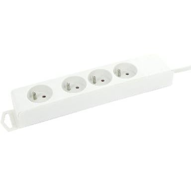 MEERV.KONTAKTDOZEN + SNOEREN 2 meervoudig stopcontact 4x 16A 2P+A (penaarde) met snoer 5m wit 433040150