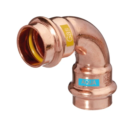 Combiline Aquagas bocht 90° FF 18 x 18 mm (V-profiel) 452001818