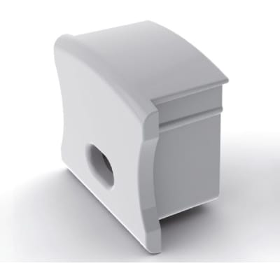 Prolumia Eindkap Slim line 15 mm PVC met draaddoorvoer 46290036