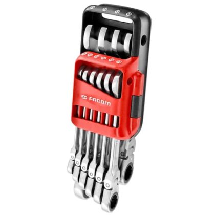 FACOM SET SCHARNIERENDE ANTI SLIP STEEKRINGRATELSLEUTELS
