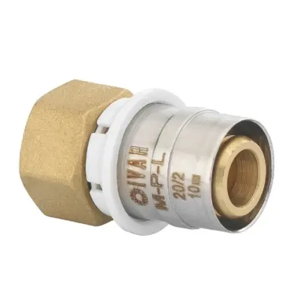 Begetube MPL messing 2-delige koppeling met losse moer vlak dichtend FF 20 x 1/2 F 501260235