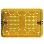 BTICINO Inbouwdoos voor 3 modules - rechthoekig - geel - 106x71x52mm 503E