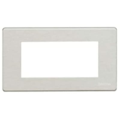 BTICINO Afdekplaat Magic - 4 modules - voor ref. 504S en ref. 504SA - Aluminium 504/4A/AL