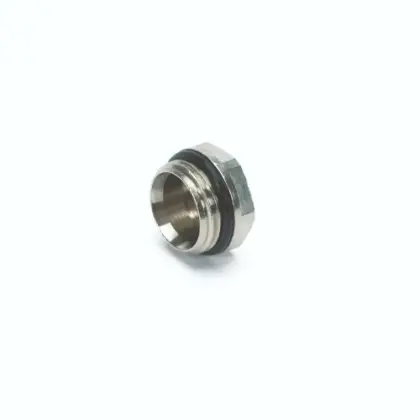 Begetube stop M 1/2 met O-ring - chroom 510000005
