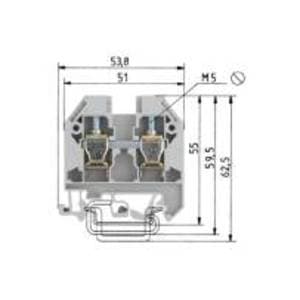 WIELAND Wanddoorvoering DIN klemmenstrook+schroefaansl:montage TS 35/32