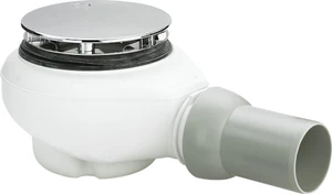 Viega Tempoplex Plus douchesifon 90 mm - chroom - inclusief kleurset - afvoer horizontaal - inbouwhoogte 90 mm - hoog debiet 578916