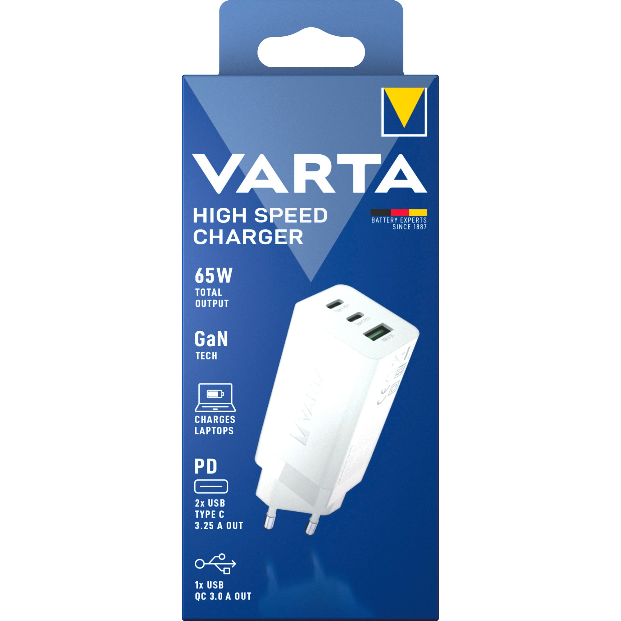 VARTA High Speed Charger (2X USB-C & 1X USB A) 57956.101.401