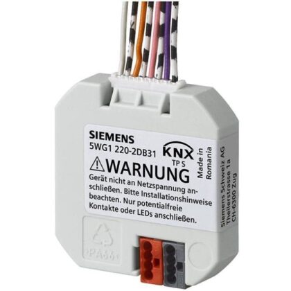 SIEMENS KNX DRUKKNOP INTERFACE UP 220/31 4 IN-/UITGANGEN 5WG12202DB31