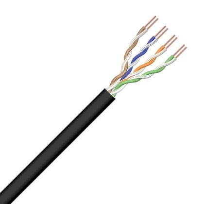 DRAKA U/UTP CAT5e 4P PE Fca Zwart SuperCAT Outdoor 60010244