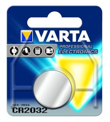 VARTA ELECTRONICS knopcellen CR2032 Lithium 3volt 230mAh blister1 6032.101.401