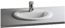 Normus inbouwwastafel 520 x 445 mm - wit antibacterieel 6084B003-1252