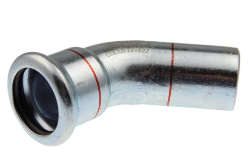 VSH Xpress staal verzinkt inschuif bocht 45° MF 22 x 22 mm 6201791