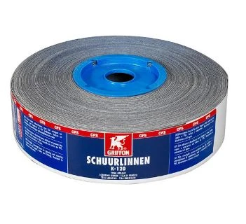 Griffon schuurlinnen K-120 (rollengte 25 m) 38 mm - prijs per rol 6300131