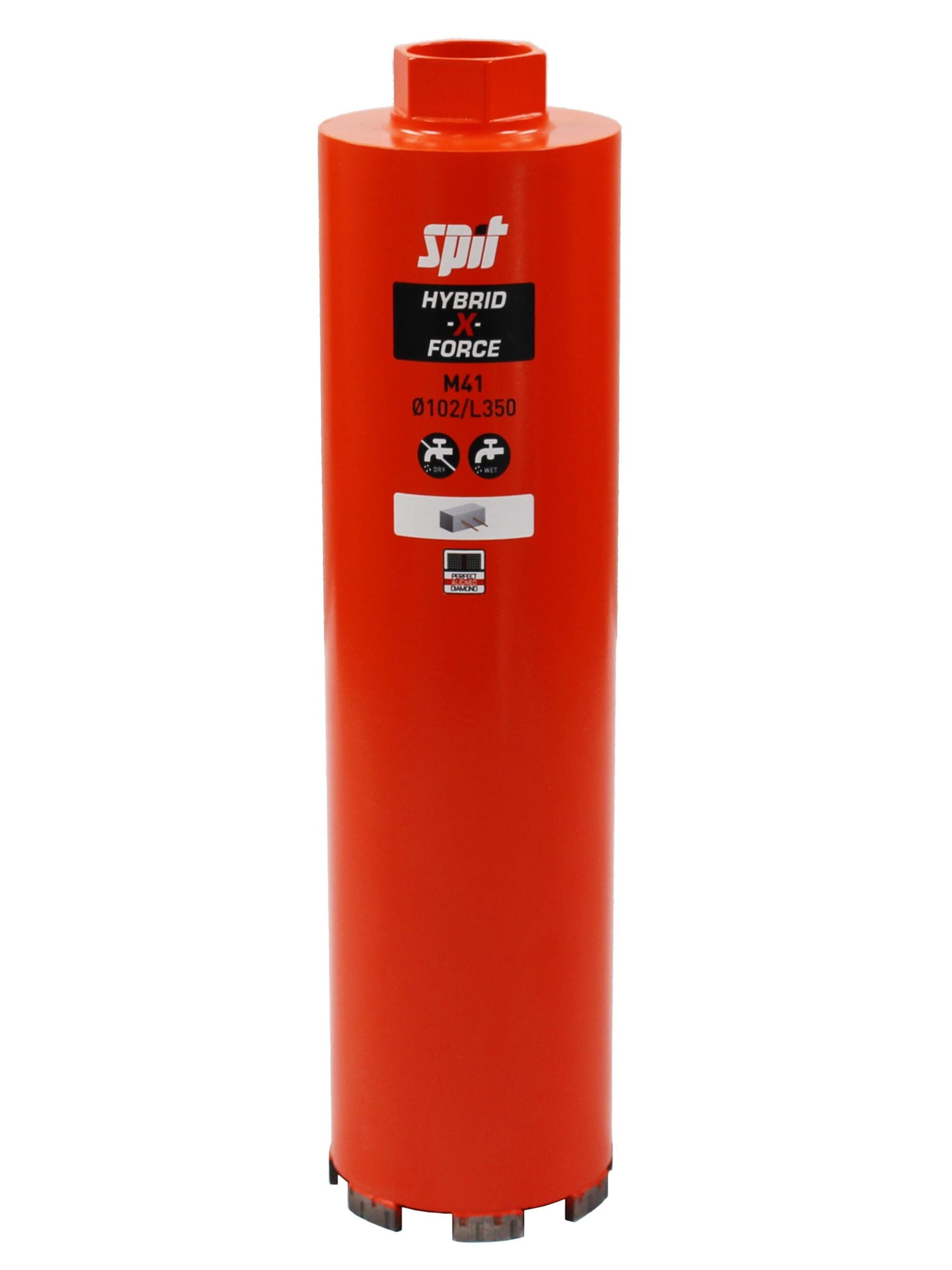 SPIT HYBRID-X-FORCE diamantboor M41 Ø 132mm x 350mm 654718