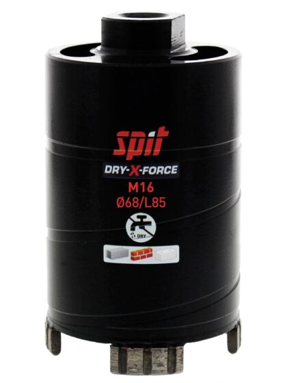 SPIT DRY-X-FORCE diamantboor M16 Ø 82mm x 85mm 654761