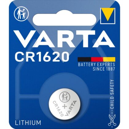 VARTA Knoopcelbatterij LITHIUM - CR1620 - 3V 60mAh - blister 1 stuk 6620.101.401