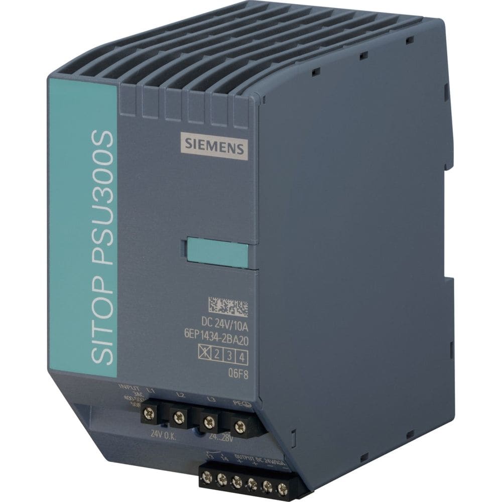SIEMENS SITOP PSU300S 24V/10A Stabilized power supply in: 3AC 400-500V out: DC 24V/10A 6EP14342BA20
