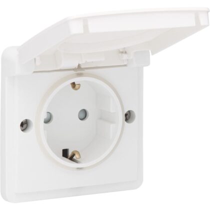 NIKO Spuitwaterdicht opbouwstopcontact 16 A/250 Vac met randaarde