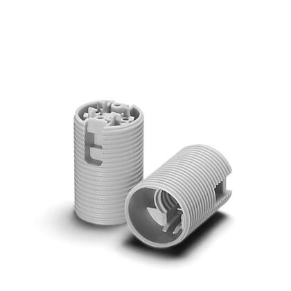 Vossloh-Schwabe Fitting in thermo-plastiek met buitendraad E14 wit 706W