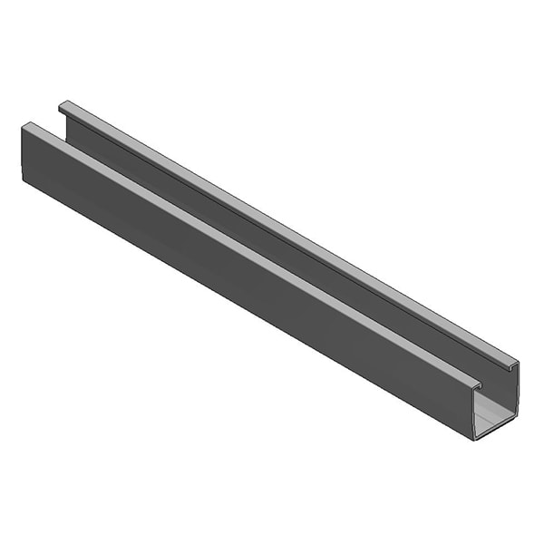 Van der Valk Alu trapezium profiel L=480mm - hart-op-hartmaat kronen 350-390mm + EPDM 7269480