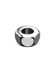 Schell moer 10 x 1/2 F - chroom - zonder knelring 747120699