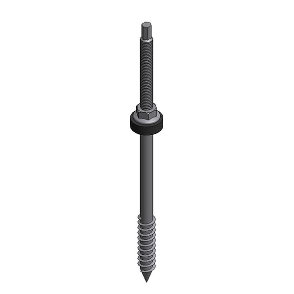 Van der Valk RVS stokschroef M10x250mm (houten gording) 747917