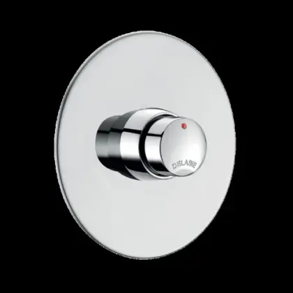 Delabie Temposoft inbouw douchekraan zelfsluitend - inox - 1/2 x 130 mm 749428