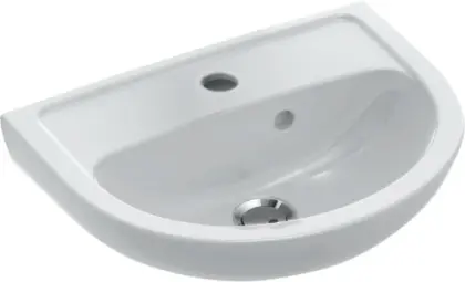 Villeroy & Boch Saval Pro handenwasser 450 x 340 mm - wit - met kraangat - met overloop 7S124501