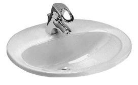 Villeroy & Boch Saval Pro inbouwwastafel 530 x 435 mm - wit - met kraangat - met overloop 7S288601