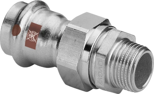 Viega Temponox inox 3-delige koppeling vlakdichtend MF 35 x 5/4 M - niet geschikt voor drinkwater 812119