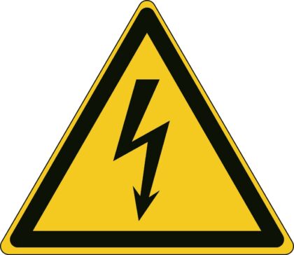 BRADY ISO Veiligheidspictogram - Waarschuwing: Gevaarlijke elektr. spanning