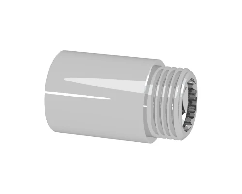 Brassline chroom verlengstuk MF 1/2 x 40 mm (zak 10st) - prijs per stuk - enkel geschikt voor water 830640