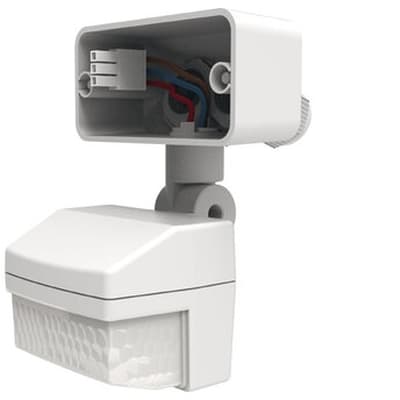 TEMPOLEC Bewegingsmelder en lichtsensor buiten WIT opbouw 180° 12m IP65 9080041